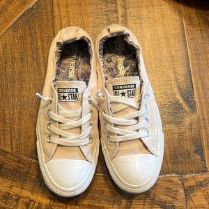 Light pink slip on all star converse